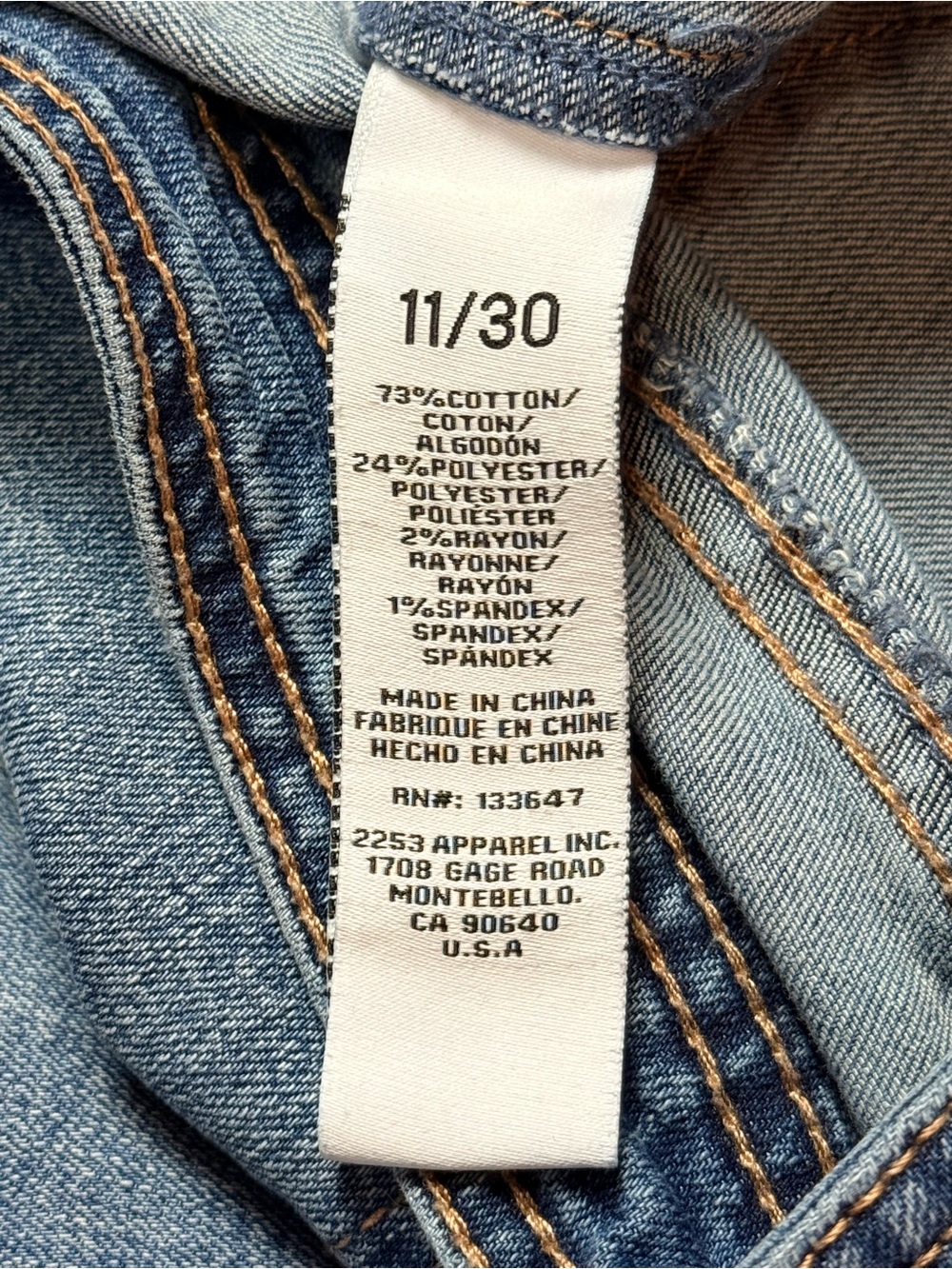 RE Generation by Celebrity Pink Wide Leg Jeans Women’s 11/30 Light Wash - Picture 10 of 10